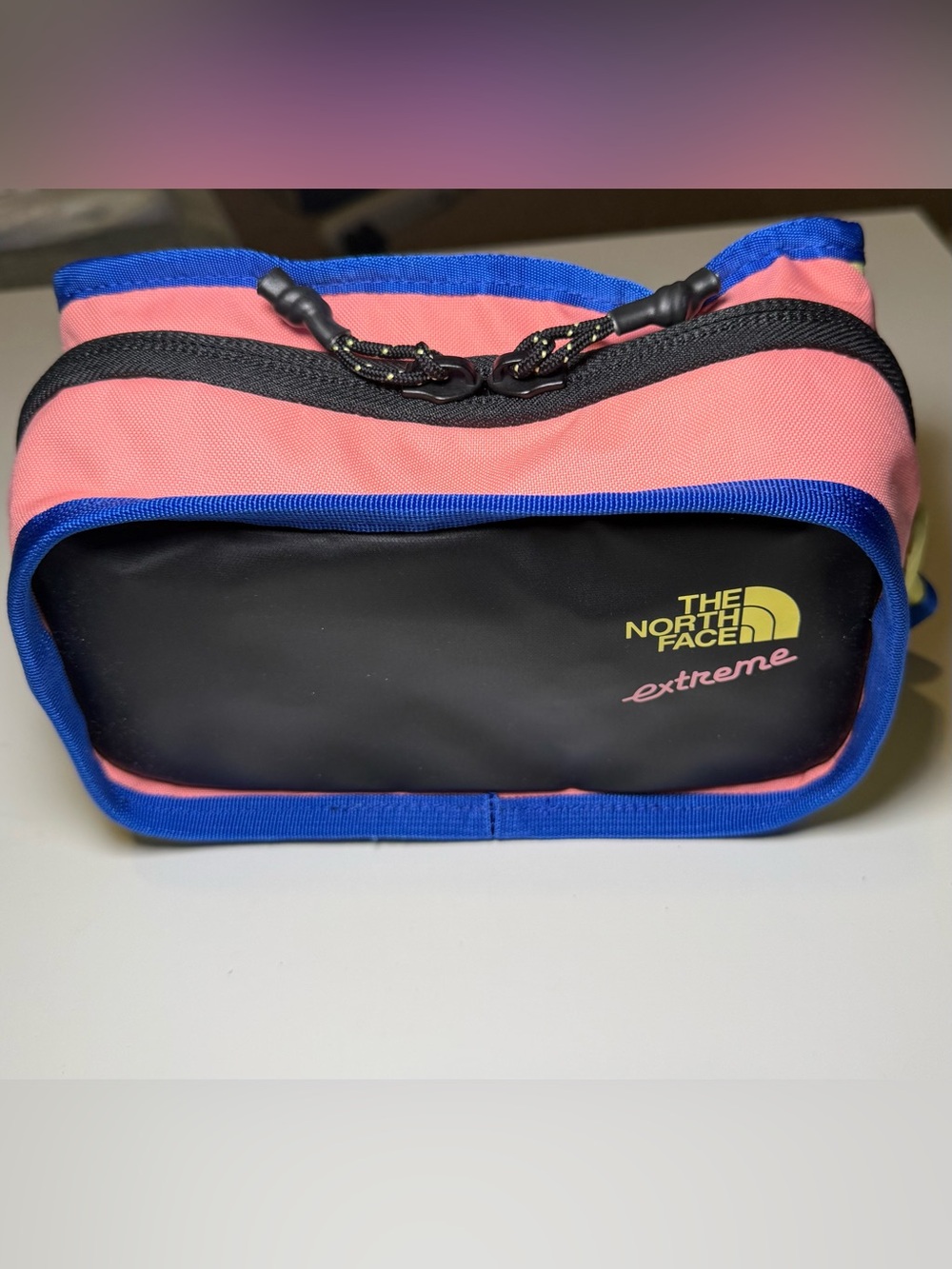 The North Face Colorblock Fanny Pack- Black, Pink, Yellow, Blue - Picture 2 of 7